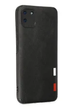 Newface Realme C11 Kılıf Loop Deri Silikon - Siyah - Görsel 2