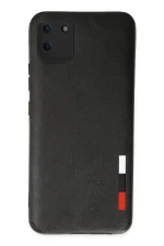 Newface Realme C11 Kılıf Loop Deri Silikon - Siyah