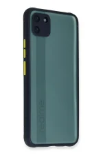 Newface Realme C11 Kılıf Miami Şeffaf Silikon - Lacivert