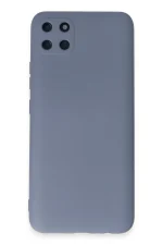 Newface Realme C11 Kılıf Nano içi Kadife Silikon - Gri