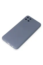 Newface Realme C11 Kılıf Nano içi Kadife Silikon - Gri - Görsel 4