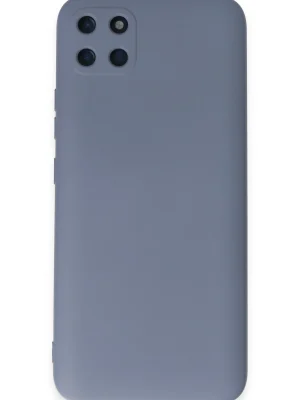 Newface Realme C11 Kılıf Nano içi Kadife Silikon - Gri