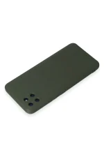 Newface Realme C11 Kılıf Nano içi Kadife Silikon - Koyu Yeşil - Görsel 3