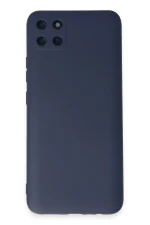 Newface Realme C11 Kılıf Nano içi Kadife Silikon - Lacivert