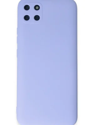 Newface Realme C11 Kılıf Nano içi Kadife Silikon - Lila