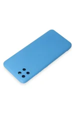 Newface Realme C11 Kılıf Nano içi Kadife Silikon - Mavi - Görsel 3