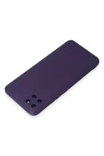 Newface Realme C11 Kılıf Nano içi Kadife Silikon - Mor - Görsel 3