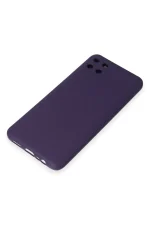 Newface Realme C11 Kılıf Nano içi Kadife Silikon - Mor - Görsel 4