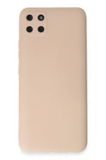 Newface Realme C11 Kılıf Nano içi Kadife Silikon - Pudra