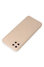 Newface Realme C11 Kılıf Nano içi Kadife Silikon - Pudra - Görsel 3