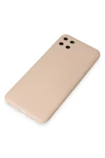 Newface Realme C11 Kılıf Nano içi Kadife Silikon - Pudra - Görsel 4