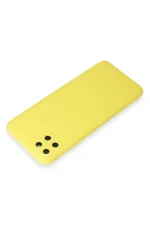 Newface Realme C11 Kılıf Nano içi Kadife Silikon - Sarı - Görsel 3