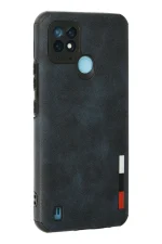 Newface Realme C21 Kılıf Loop Deri Silikon - Lacivert - Görsel 3