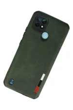 Newface Realme C21 Kılıf Loop Deri Silikon - Yeşil - Görsel 2