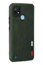 Newface Realme C21 Kılıf Loop Deri Silikon - Yeşil - Görsel 3
