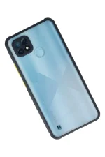 Newface Realme C21 Kılıf Miami Şeffaf Silikon - Lacivert - Görsel 2