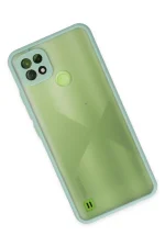 Newface Realme C21 Kılıf Montreal Silikon Kapak - Turkuaz - Görsel 2