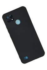 Newface Realme C21 Kılıf Nano içi Kadife Silikon - Lacivert - Görsel 2