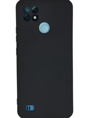 Newface Realme C21 Kılıf Nano içi Kadife Silikon - Lacivert