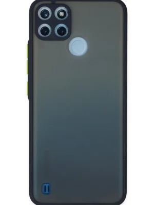 Newface Realme C21Y Kılıf Montreal Silikon Kapak - Lacivert