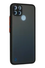 Newface Realme C21Y Kılıf Montreal Silikon Kapak - Siyah - Görsel 3