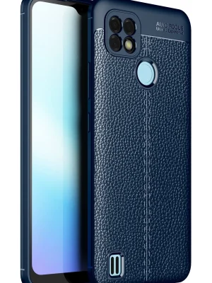 Newface Realme C25 Kılıf Auto Focus Kapak - Lacivert