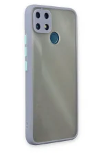 Newface Realme C25 Kılıf Montreal Silikon Kapak - Gri - Görsel 2