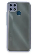 Newface Realme C25 Kılıf Montreal Silikon Kapak - Gri