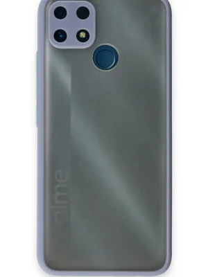 Newface Realme C25 Kılıf Montreal Silikon Kapak - Gri