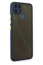 Newface Realme C25 Kılıf Montreal Silikon Kapak - Lacivert - Görsel 2