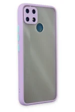 Newface Realme C25 Kılıf Montreal Silikon Kapak - Mor - Görsel 2