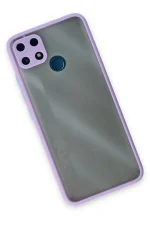 Newface Realme C25 Kılıf Montreal Silikon Kapak - Mor - Görsel 3