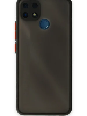 Newface Realme C25 Kılıf Montreal Silikon Kapak - Siyah