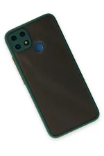 Newface Realme C25 Kılıf Montreal Silikon Kapak - Yeşil - Görsel 3