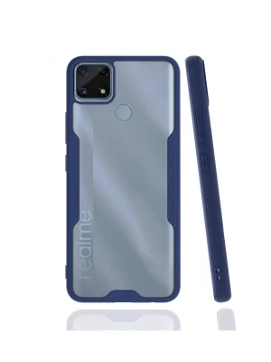 Newface Realme C25 Kılıf Platin Silikon - Lacivert