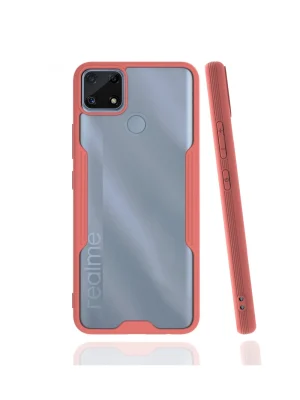 Newface Realme C25 Kılıf Platin Silikon - Pembe
