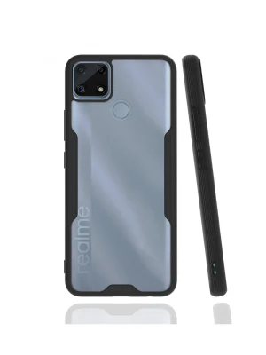 Newface Realme C25 Kılıf Platin Silikon - Siyah