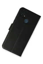 Newface Realme C25 Kılıf Trend S Plus Kapaklı Kılıf - Siyah - Görsel 2