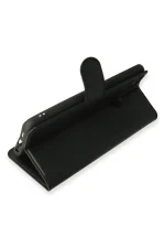 Newface Realme C25 Kılıf Trend S Plus Kapaklı Kılıf - Siyah - Görsel 3