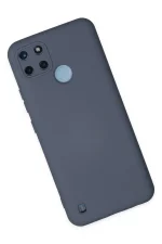 Newface Realme C25Y Kılıf Nano içi Kadife Silikon - Gri - Görsel 2