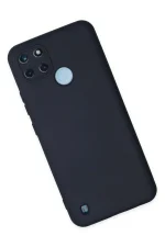 Newface Realme C25Y Kılıf Nano içi Kadife Silikon - Lacivert - Görsel 2