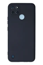 Newface Realme C25Y Kılıf Nano içi Kadife Silikon - Lacivert