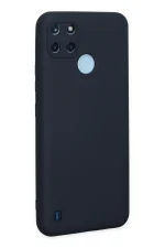 Newface Realme C25Y Kılıf Nano içi Kadife Silikon - Lacivert - Görsel 3