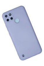 Newface Realme C25Y Kılıf Nano içi Kadife Silikon - Lila - Görsel 2