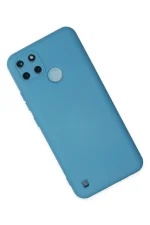 Newface Realme C25Y Kılıf Nano içi Kadife Silikon - Mavi - Görsel 2