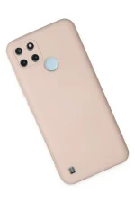 Newface Realme C25Y Kılıf Nano içi Kadife Silikon - Pudra - Görsel 2