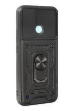 Newface Realme C25Y Kılıf Pars Lens Yüzüklü Silikon - Siyah - Görsel 2