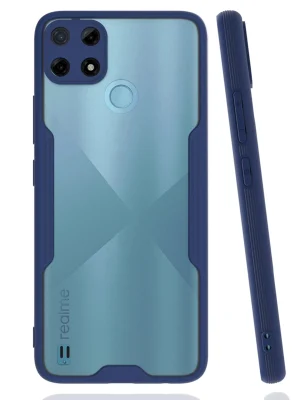 Newface Realme C25Y Kılıf Platin Silikon - Lacivert