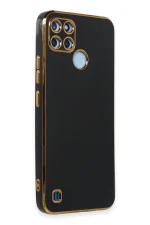 Newface Realme C25Y Kılıf Volet Silikon - Siyah - Görsel 2