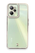 Newface Realme C35 Kılıf Liva Lens Silikon - Beyaz